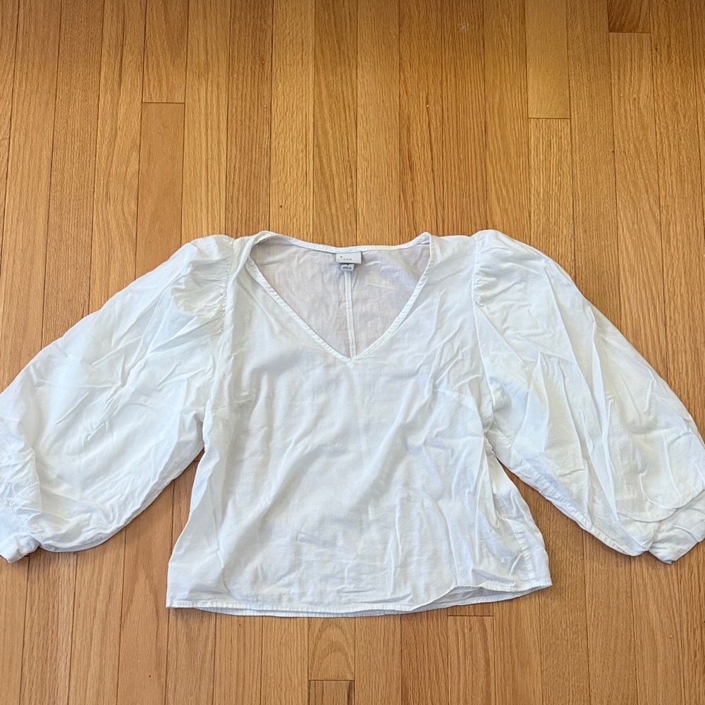 a new day White Puff Sleeve Blouse